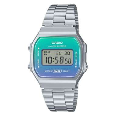 CASIO ORIGINAL - CASIO A168WER-2ADF - JAM TANGAN WANITA JAM WANITA LA - STAINLESS STEEL CASIO A168WE