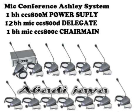 Mic Conference Ashley CCS800M Chairman Delegate 1 chairman 12 delegate