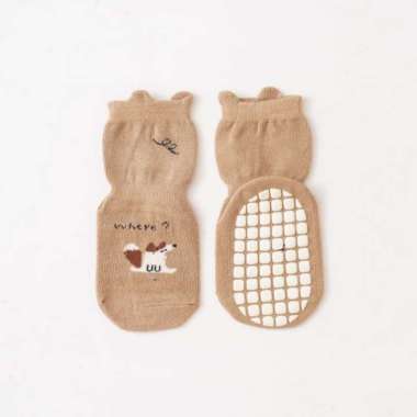 OEM ONE-P604 Kaos Kaki Bayi Karakter Animal Anti Slip Baby Socks Unisex / Kaos Kaki Pendek Sebetis A