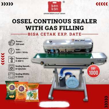Continuous Band Sealer With Gas Filling DBF900 Sealer DBF 1000 Mesin Pengemas Isi Udara