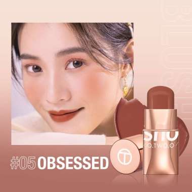 O.TWO.O Makeup Blush Stick Hydrating Gloss Lip & Cheek #05 OBSESSED