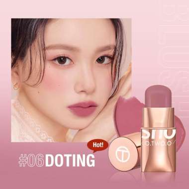O.TWO.O Makeup Blush Stick Hydrating Gloss Lip & Cheek #06 DOTING