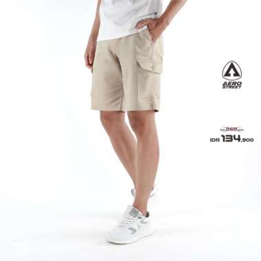 Aerostreet Cargo Pendek Aksa Krem Celana Cargo ECAAA 34