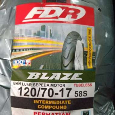 Ban Pelek 17 FDR 120 70 17 Blaze Tubeless Ban motor Vixion byson