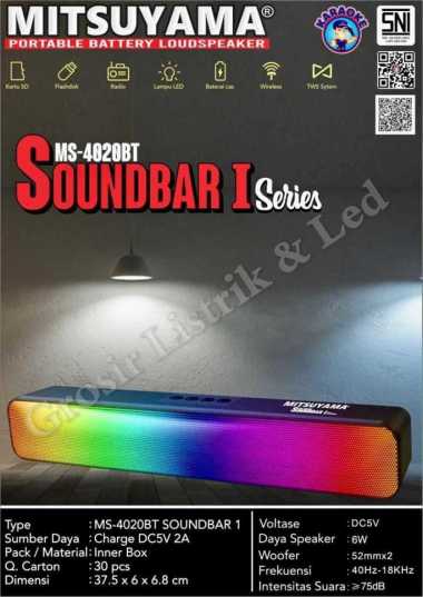 Mitsuyama speaker bluetooth soundbar 1 series