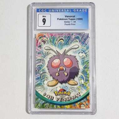 Venonat TOPPS Series 1-48 CGC 9 - Graded Pokemon Card TCG