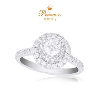 Cincin Berlian GIA Sertifikat PLR828314 Princess Jewellery