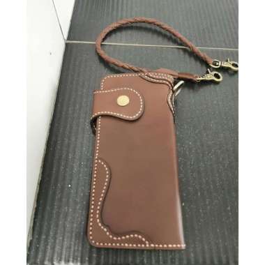 Mivaso Dompet Kulit Panjang Pria, Dompet Bikers, Dompet Panjang handmade, Dompet Kulit Asli