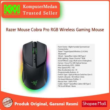 Mouse Razer Cobra Pro RGB Wireless Gaming Mouse
