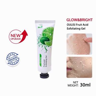 OULISI Fruit Acid Exfoliating Gel Facial Mengangkat Kulit Mati Pada Wajah dan Tubuh 30ml