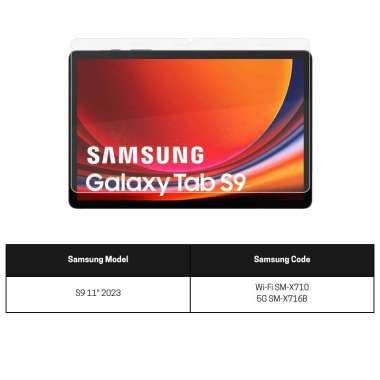 Tempered Glass Samsung Galaxy Tab S9 11 inch 2023 SM-X710 SM-X716B 5G Anti Gores Kaca Pelindung Laya