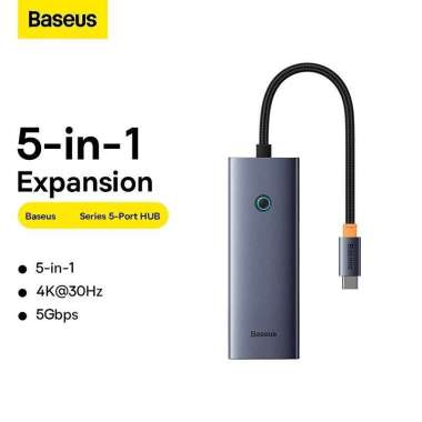 BASEUS ULTRAJOY USB TYPE C HUB TO HDMI 4K USB 3.0 PD FAST CHARGING 5IN1