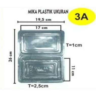 SSY-Tray Mika Plastik / Plastik Mika kue dan Makanan 5c , 6A 3C