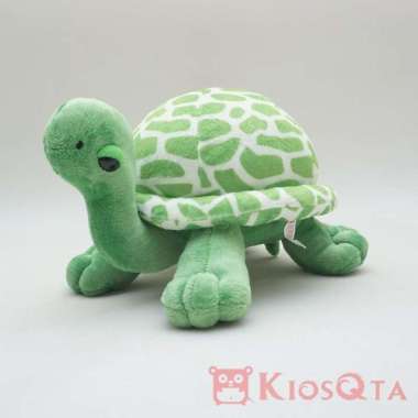 boneka kura kura bulat leher panjang cute turtle hijau medium