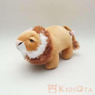 boneka singa lion gendut coklat medium