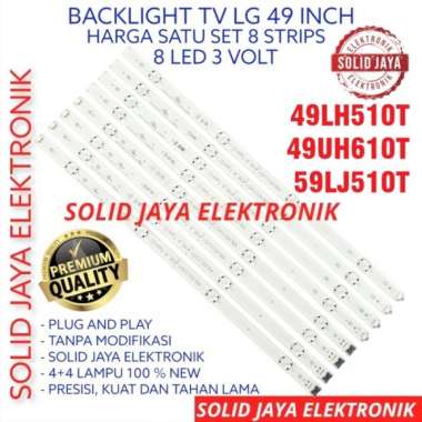 BACKLIGHT LED TV LG 49 INC 49LJ510 49LJ510T T 49LJ LAMPU BL LED 8K 49" Multicolor