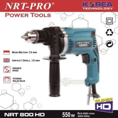 Mesin Bor Tembok Beton NRT PRO 800 HD 13mm Listrik Hammer Impact Drill BOR NRT 13MM