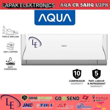 AC Aqua 1/2 PK Air Conditioner AQUA AQA CR5AHQ 1/2 PK Garansi Resmi