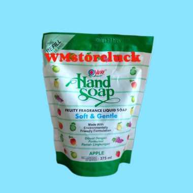 YURI HAND SOAP 410ml 375ml/sabun cuci tangan cair aroma buah pump 410 ml Refill 375ml REFIL-HIJAU