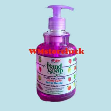 YURI HAND SOAP 410ml 375ml/sabun cuci tangan cair aroma buah pump 410 ml Refill 375ml PUMP-UNGU