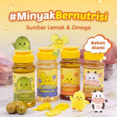 Bumboo Fat Oil Minyak MPASI Bahan Alami Tanpa Perisa & Pengawet 100ml Canola Oil