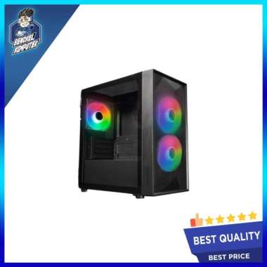 CASING PC TECWARE FORGE M2 TG ARGB - BLACK