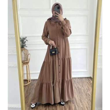 Gamis Wanita Tirani Dress Bahan Hyget Super Milo