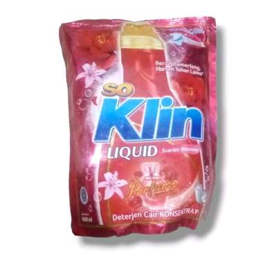 Promo Harga So Klin Liquid Detergent + Anti Bacterial Red Perfume Collection 1600 ml - Blibli