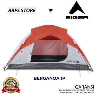 EIGER ORIGINA BERGANOA 1P TENT TENDA KEMPING OUTDOOR ADVENTURE