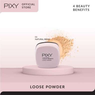PIXY Loose Powder 4 Beauty Benefit | Bedak Tabur Make Up PIXY Loose Powder 03 Natural Beige