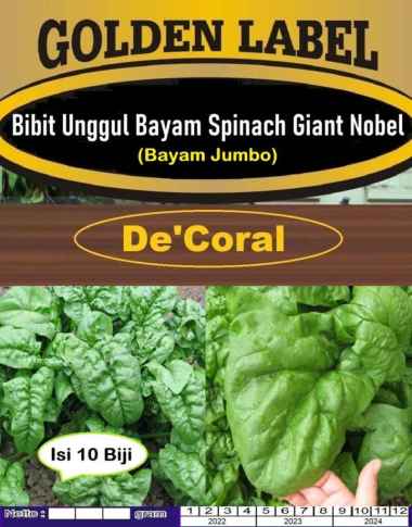 Bibit Bayam Spinach Giant Nobel|Benih Bayam Jepang Jumbo|Bayam Jumbo