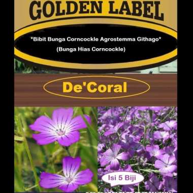 Bibit Bunga Corncockle Agrostemma Githago |Benih Bunga Hias Corncockle