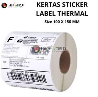 KERTAS LABEL THERMAL 100x150mm