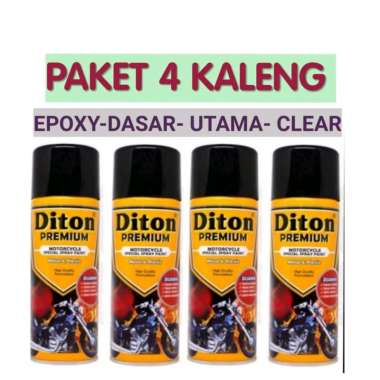 C. PAKET 4 KALENG DITON PREMIUM lembayung unggu lembayung biru lembayung green titanium gold candyto