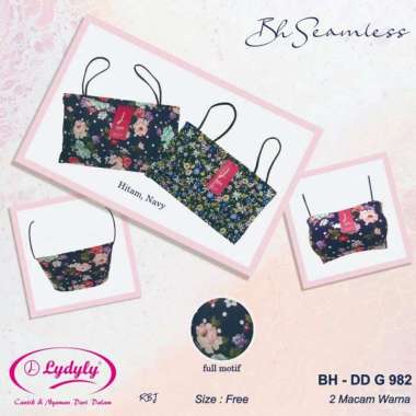 LIDILY - Bra Kemben Seamless | BH Wanita Tanpa Kaitan | BH Kemben Motif Crop Bralette [ Bh Busa Tanp