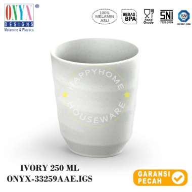 ONYX Gelas Melamin 250ml Cosmic Granit | Gelas Minum Premium Onyx IVORY GRANIT