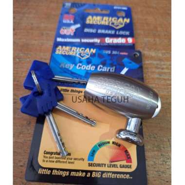 Gembok Cakram Motor/ Disc Brake Lock American Secure A731380