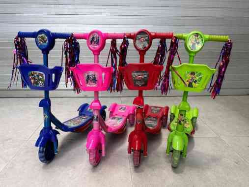 Scooter Keranjang Roda 3 Otoped Skuter/ Scooter Anak Kursi 3 Roda Keranjang RED