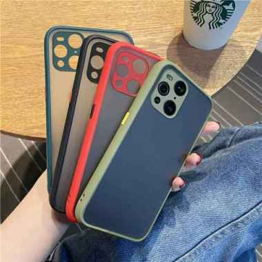 Soft Case Oppo Find X3 Pro Aero Color Button Matte Hijau Matcha