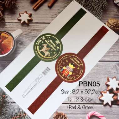 (10pcs) Paper Belt Natal PBN01 Sleeve Segel Christmas Box STICKER PBN05