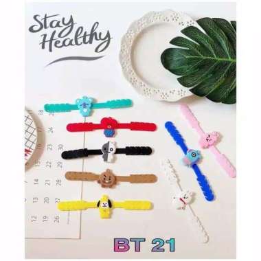 CONNECTOR MASKER BTS BT21 / KONEKTOR KONEKTER MASKER HIJAB ARMY CONECTOR KARETBT21