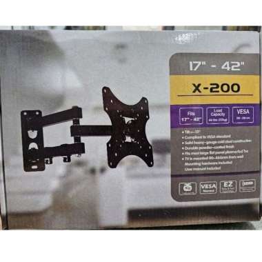 Bracket TV LCD LED swing lengan dinding 14" - 42"