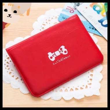 DOMPET KARTU PITA CUTIE RIBBON DOMPET KARTU 12 SLOT MOTIF WANITA ATM CARD HOLDER DK PITA MERAH