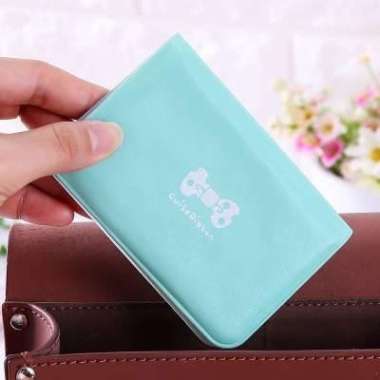 DOMPET KARTU PITA CUTIE RIBBON DOMPET KARTU 12 SLOT MOTIF WANITA ATM CARD HOLDER DK PITA HIJAU TOSCA