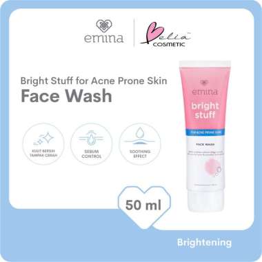 EMINA BRIGHT STUFF SERIES | ACNE PRONE | FACE WASH SCRUB WHIP FOAM | TONER | MOISTURIZER | TONE UP |
