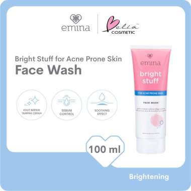 EMINA BRIGHT STUFF SERIES | ACNE PRONE | FACE WASH SCRUB WHIP FOAM | TONER | MOISTURIZER | TONE UP |
