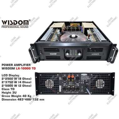 Power Amplifier WISDOM LX10000TD LX 10000 TD Class TD ORIGINAL