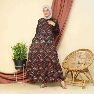 Gamis klok Batik Babar pindo// gamis motif terbaru //gamis Matt rayon super adem ld 110 L bunga