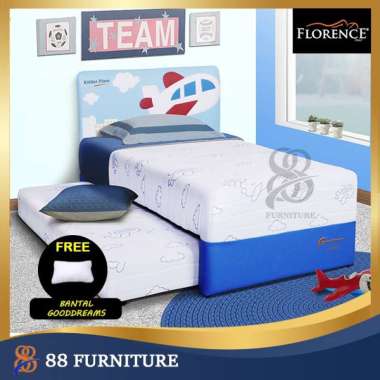 SpringBed Kasur Florence Sorong Kiddos Plane Set 100x200