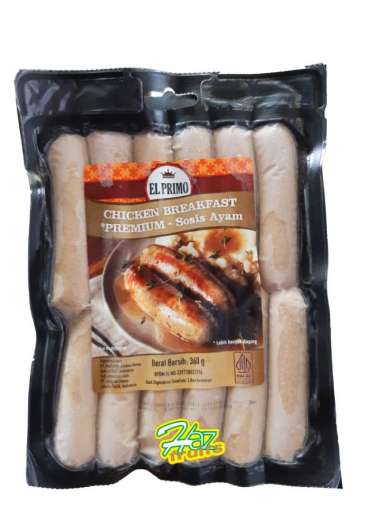 Sosis El Primo Chicken Breakfast | Premium Sosis Ayam 360 gr